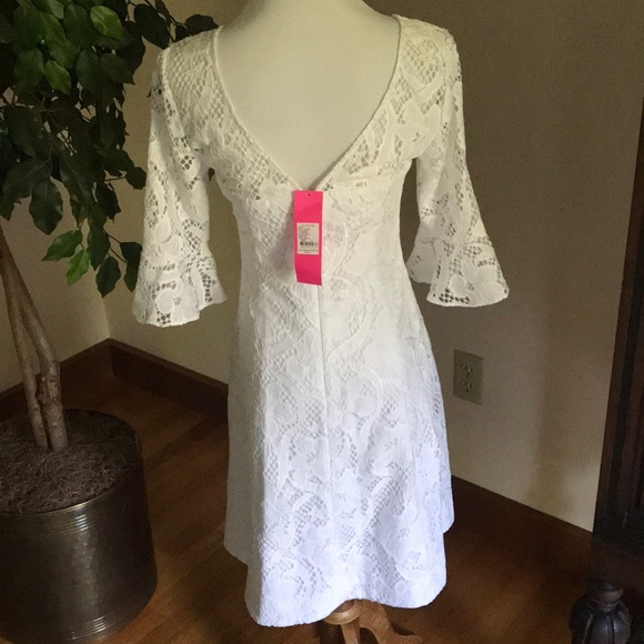 NWT LILLY PULITZER Allyson dress in resort white - Picture 11 of 13